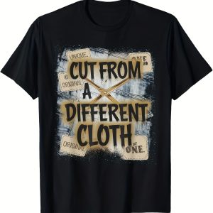Men's Cotton Short Sleeve T-Shirt Cut From A Different Cloth Graphic Crew Neck Tee